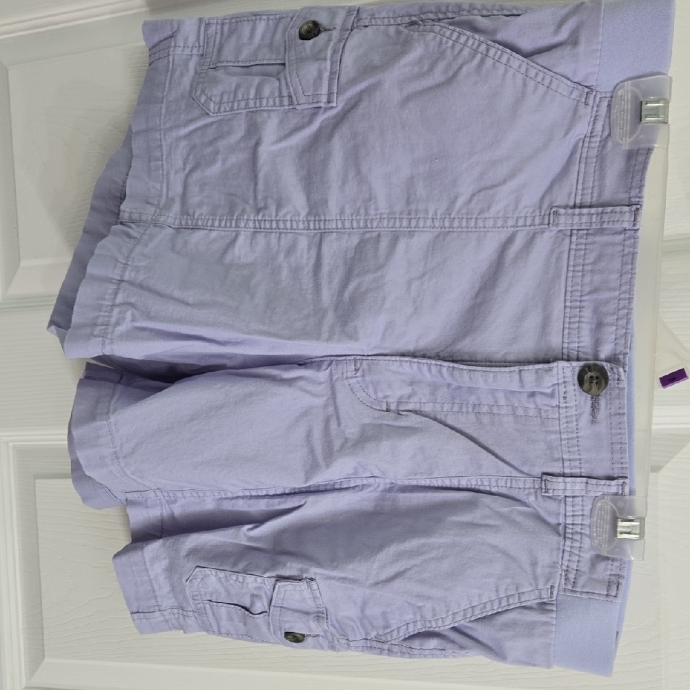 Lee Women's Light Purple Cargo Shorts - Picture 2 of 6
